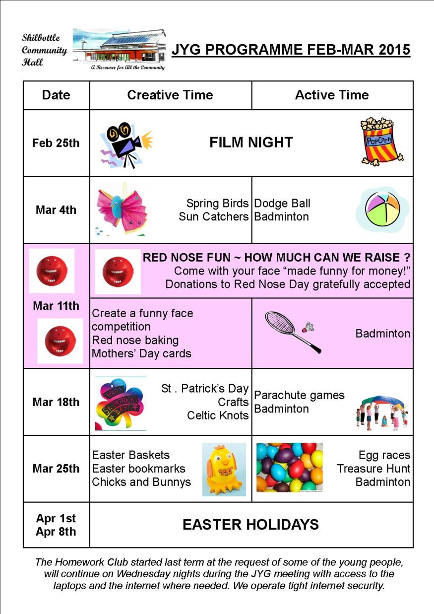Programme Feb-Mar 2015