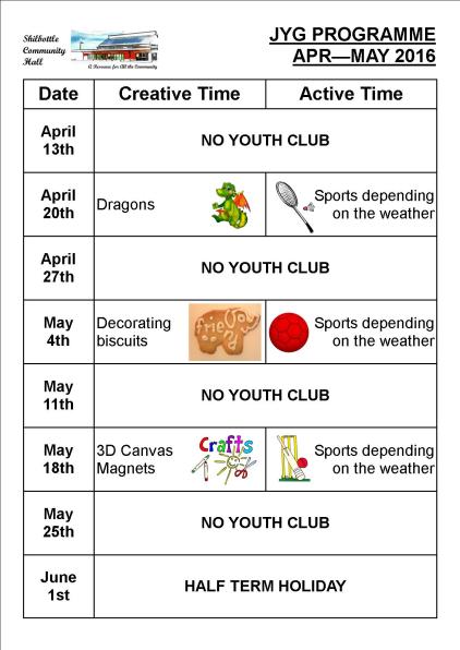 Programme Apr - May 2016