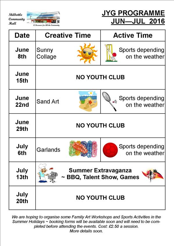 Programme Jun - Jul 2016